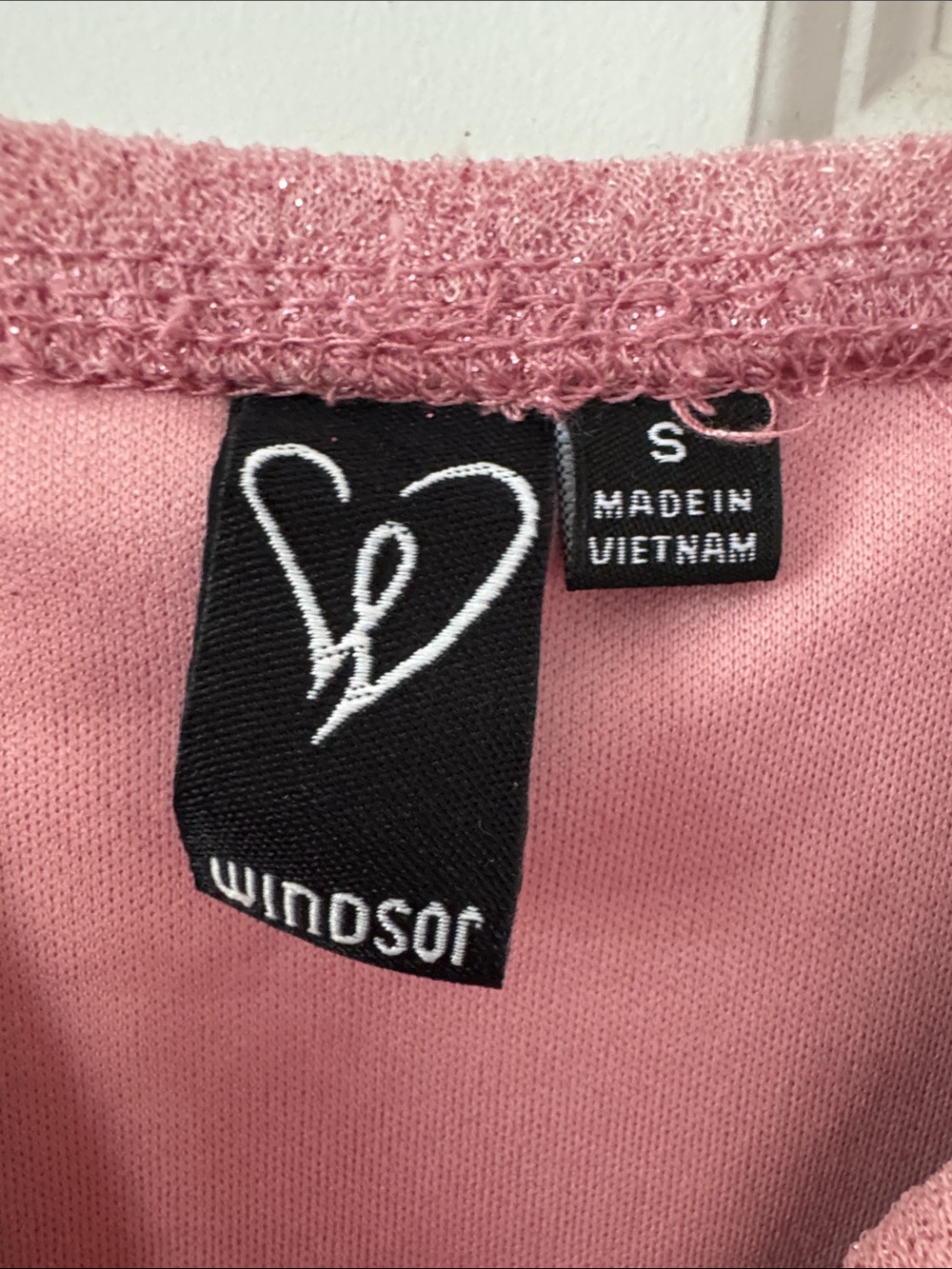 Windsor Sparkle Pink Draped Mini Dress - Picture 2 of 3